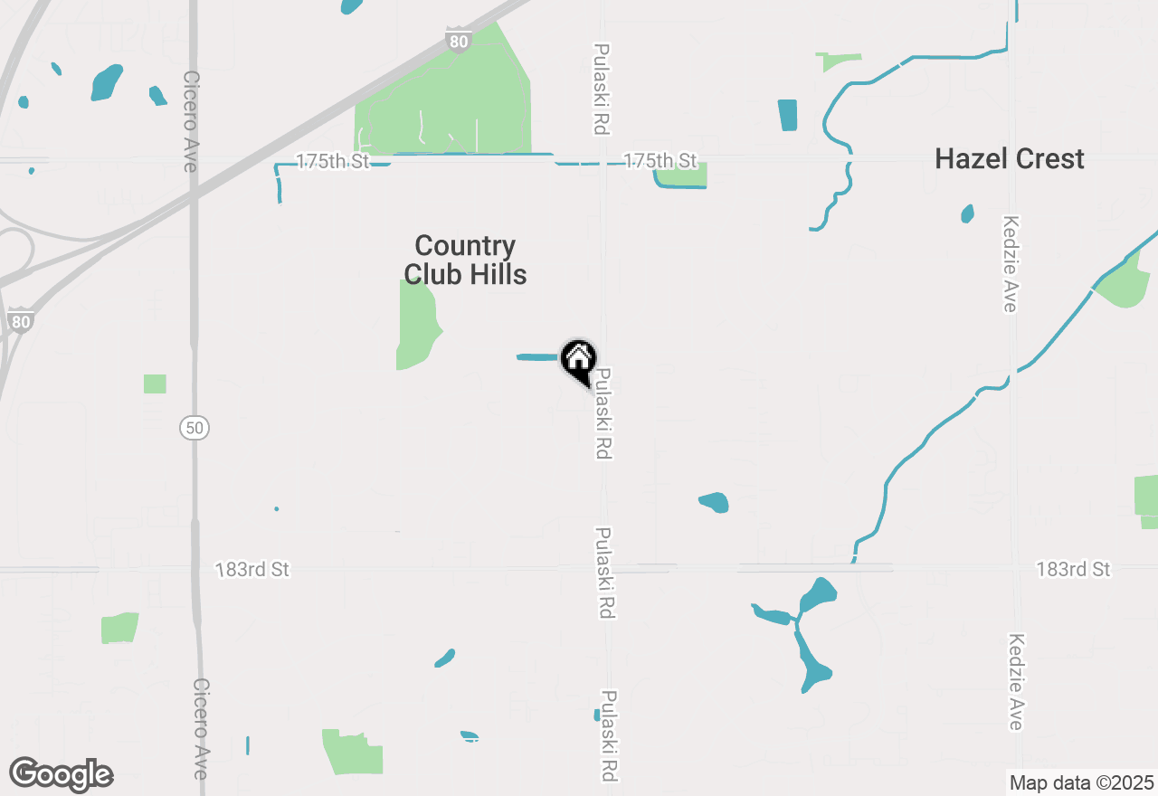 Map of 17963 Huntleigh Court #103, Country Club Hills, IL 60478