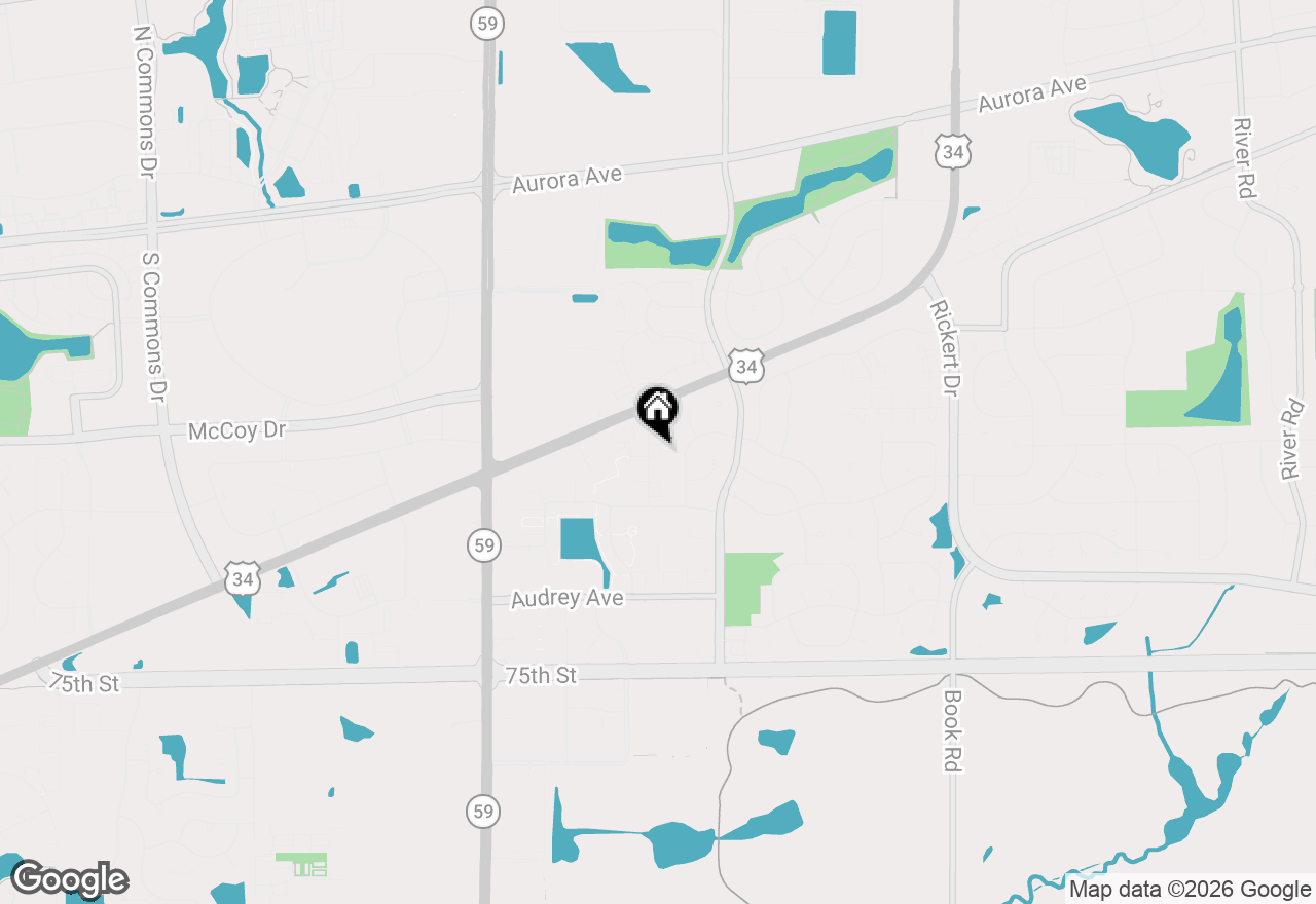 Map of 850 Shandrew Drive, Naperville, IL 60540