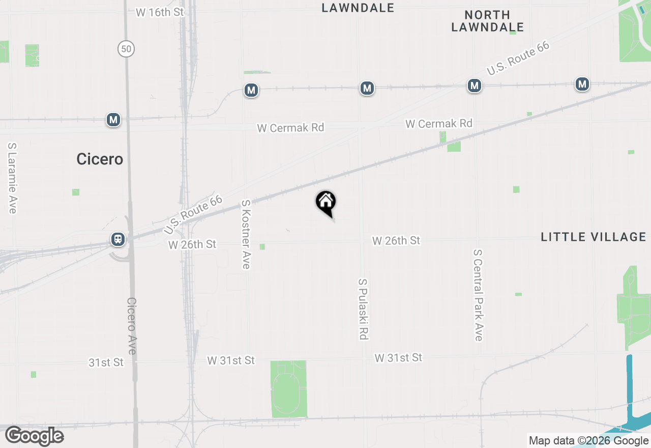 Map of 4134 W 25th Place, Chicago, IL 60623