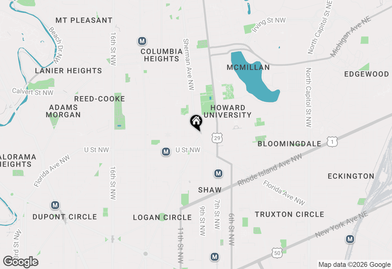 Map of 2120 Vermont Avenue Nw #411, Washington, DC 20001
