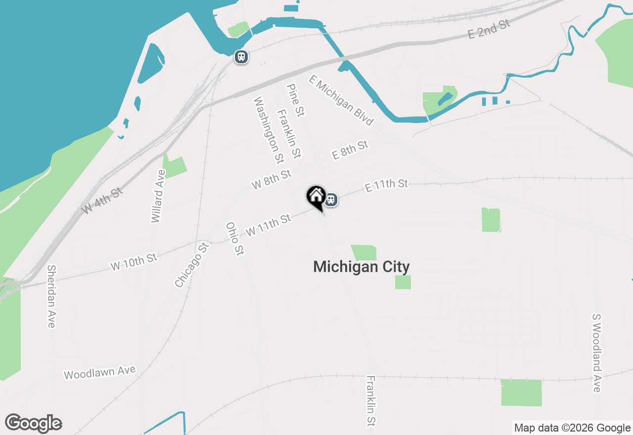Map of 1115 Franklin Street, Michigan City, IN 46360