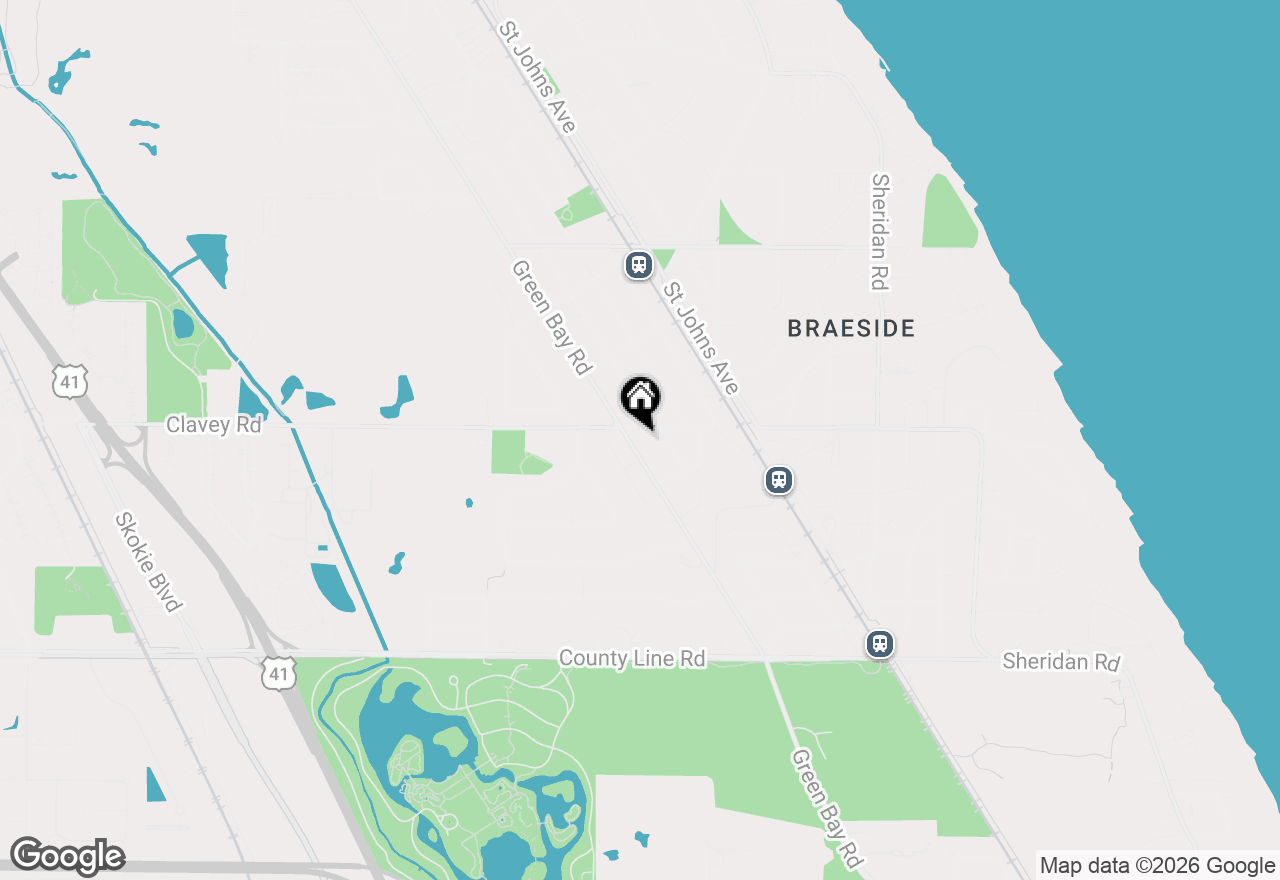 Map of 365 Green Bay Road, Highland Park, IL 60035