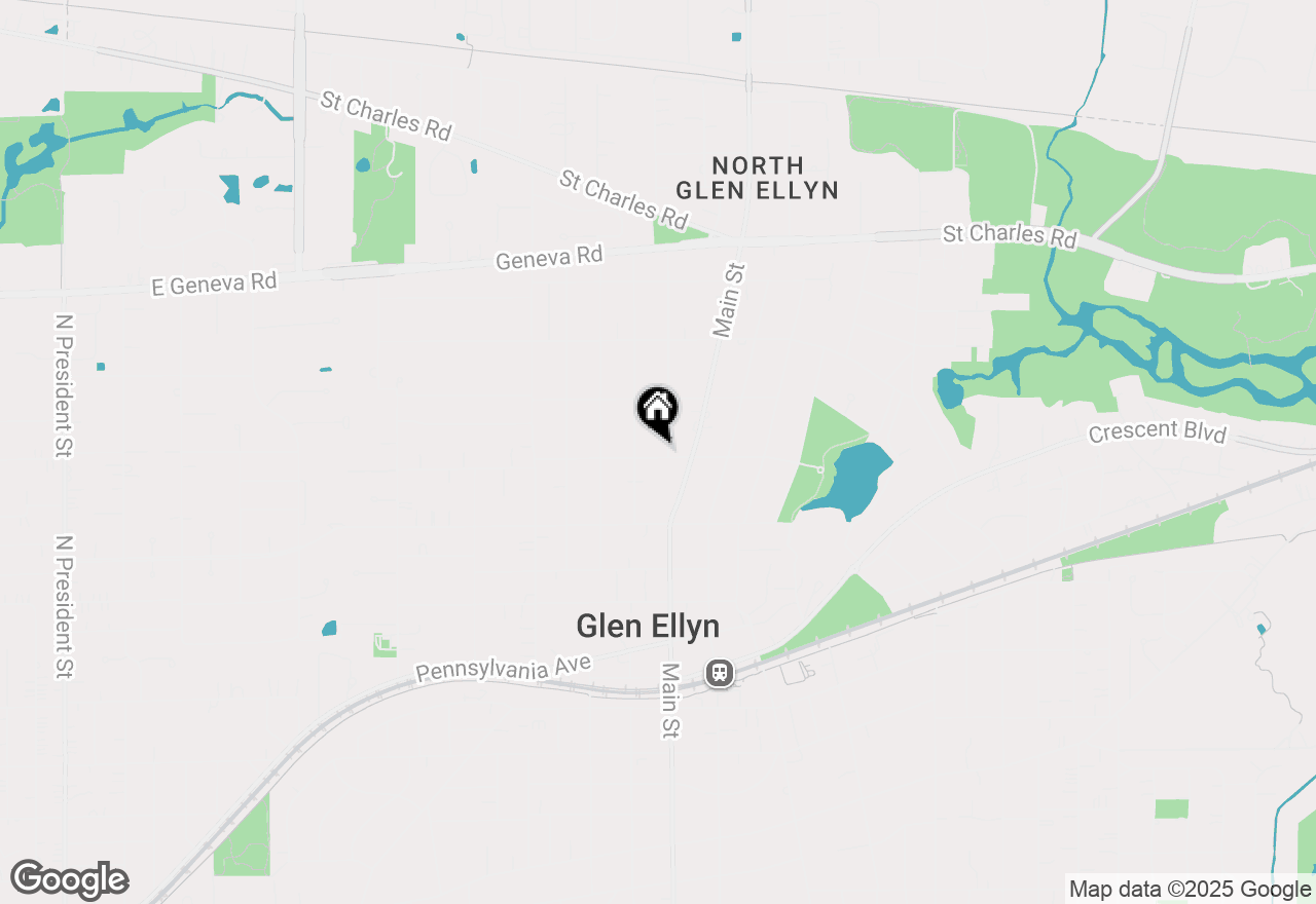 Map of 510 Linden Street, Glen Ellyn, IL 60137