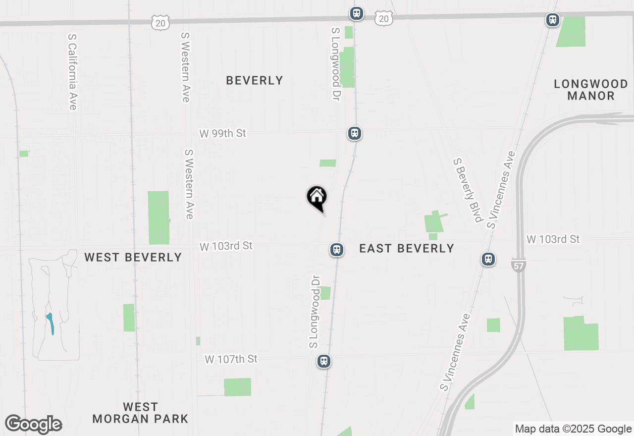 Map of 10162 S Longwood Drive, Chicago, IL 60643