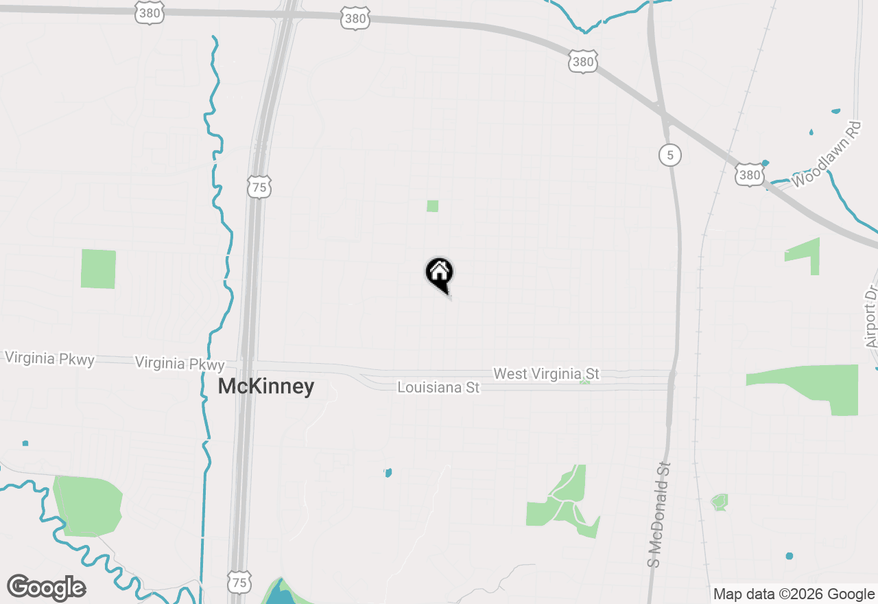 Map of 417 N Waddill Street, Mckinney, TX 75069