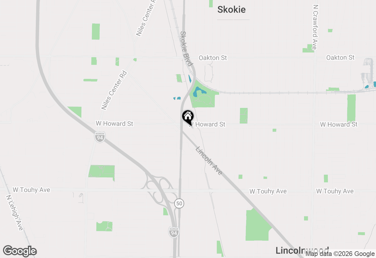 Map of 4757 W Howard Street #502, Skokie, IL 60076