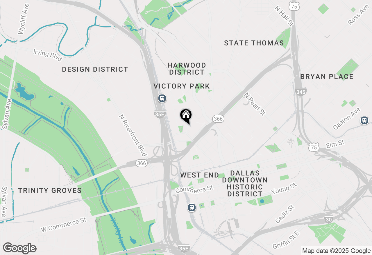 Map of 2323 N Houston Street #712, Dallas, TX 75219