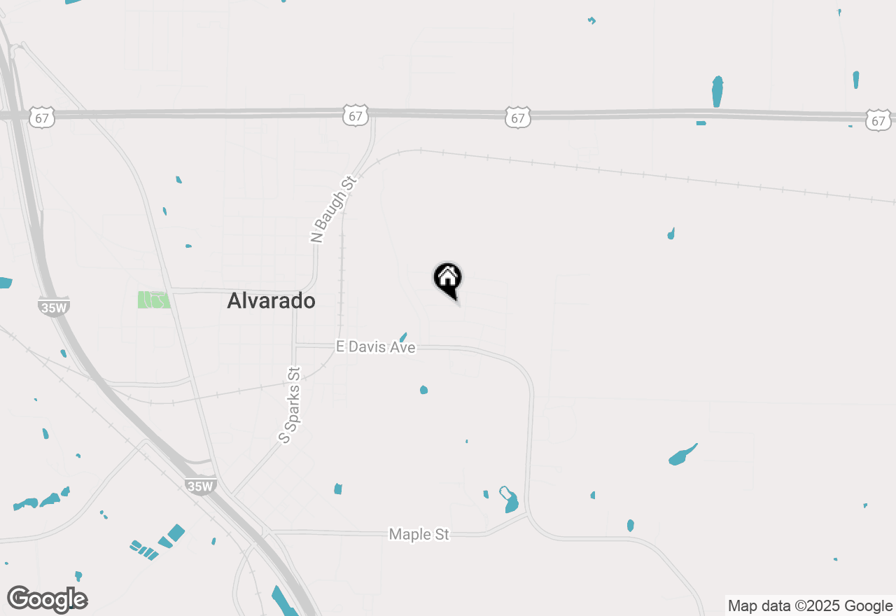 Map of 1036 Snowy Owl Drive, Alvarado, TX 76009