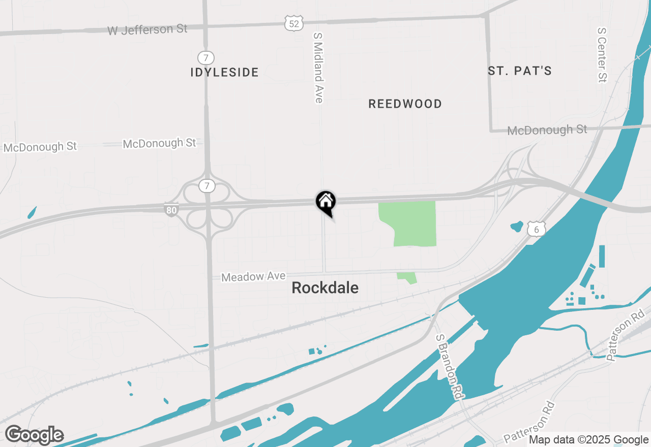 Map of 632 Midland Avenue, Rockdale, IL 60436
