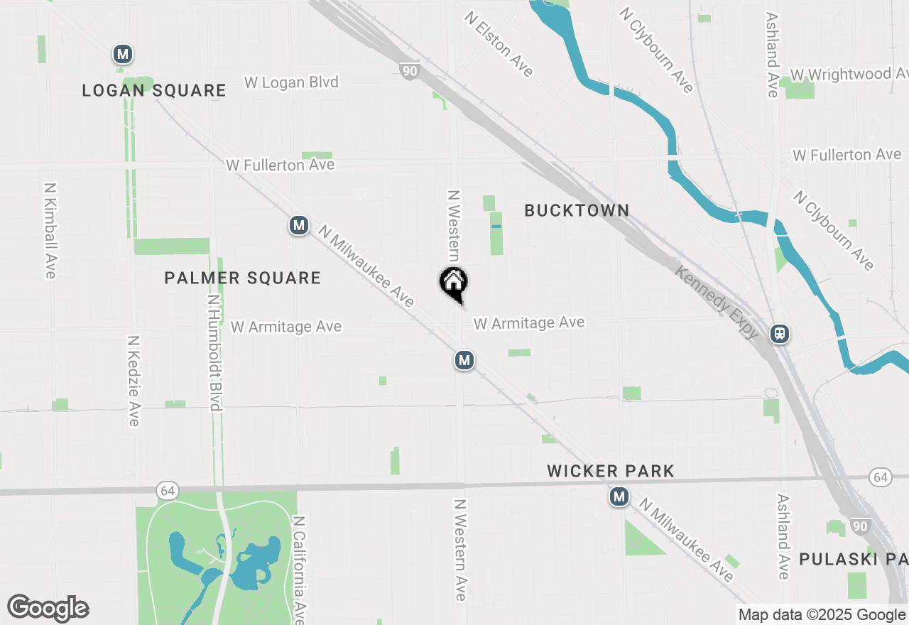 Map of 2014 N Western Avenue, Chicago, IL 60647