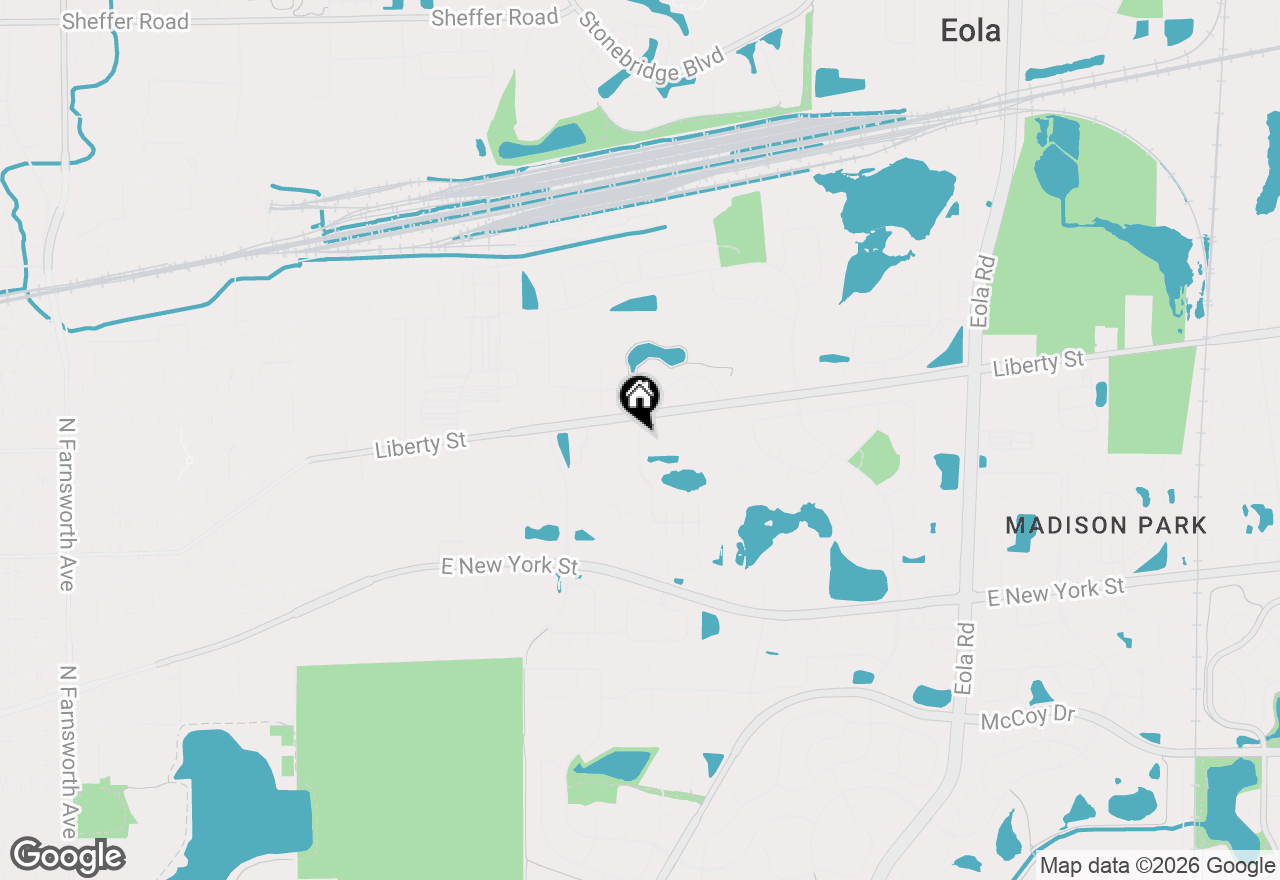 Map of 638 Wolverine Drive, Aurora, IL 60502