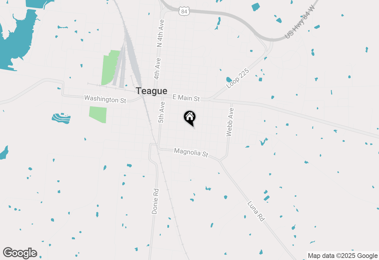 Map of 813 Pine Street, Teague, TX 75860