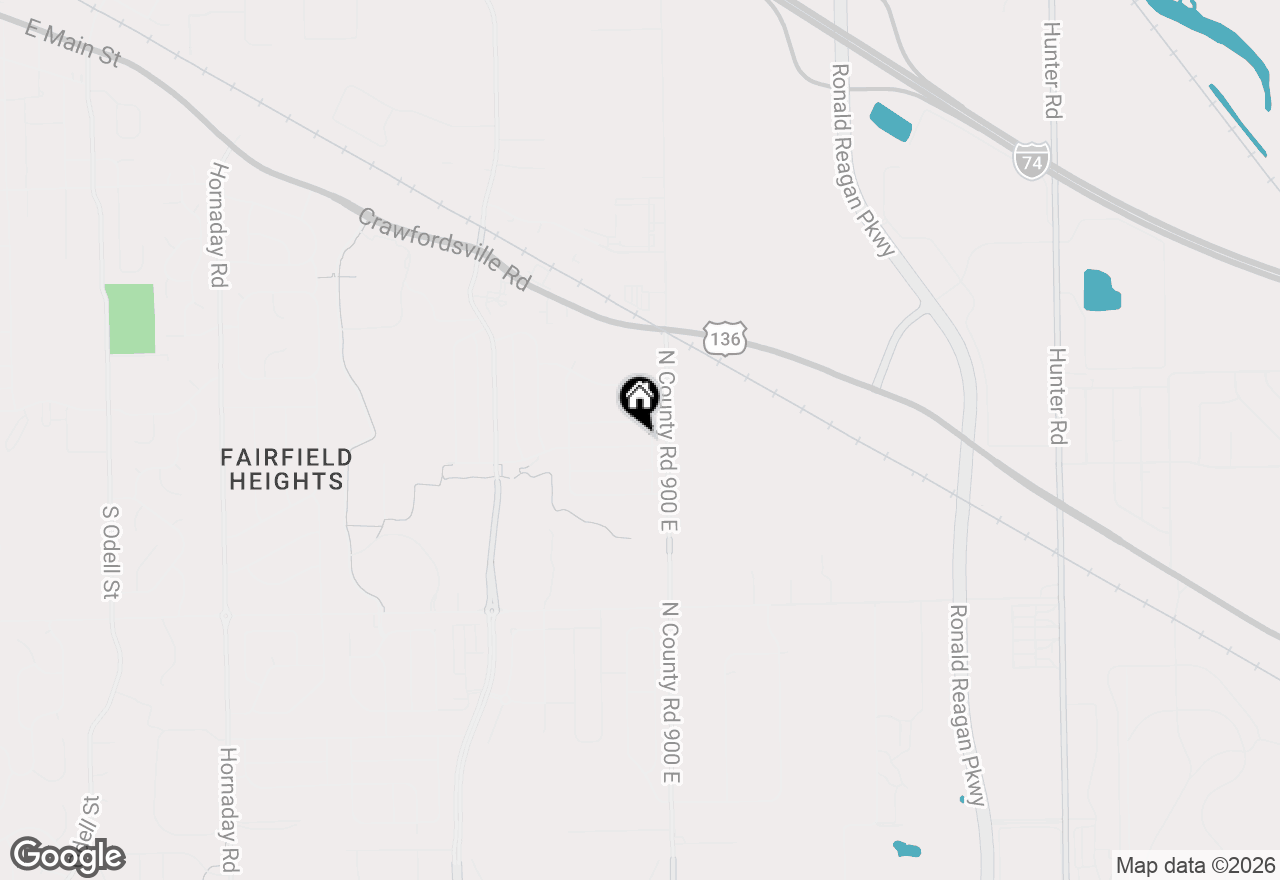 Map of 1844 Creekside Drive, Brownsburg, IN 46112