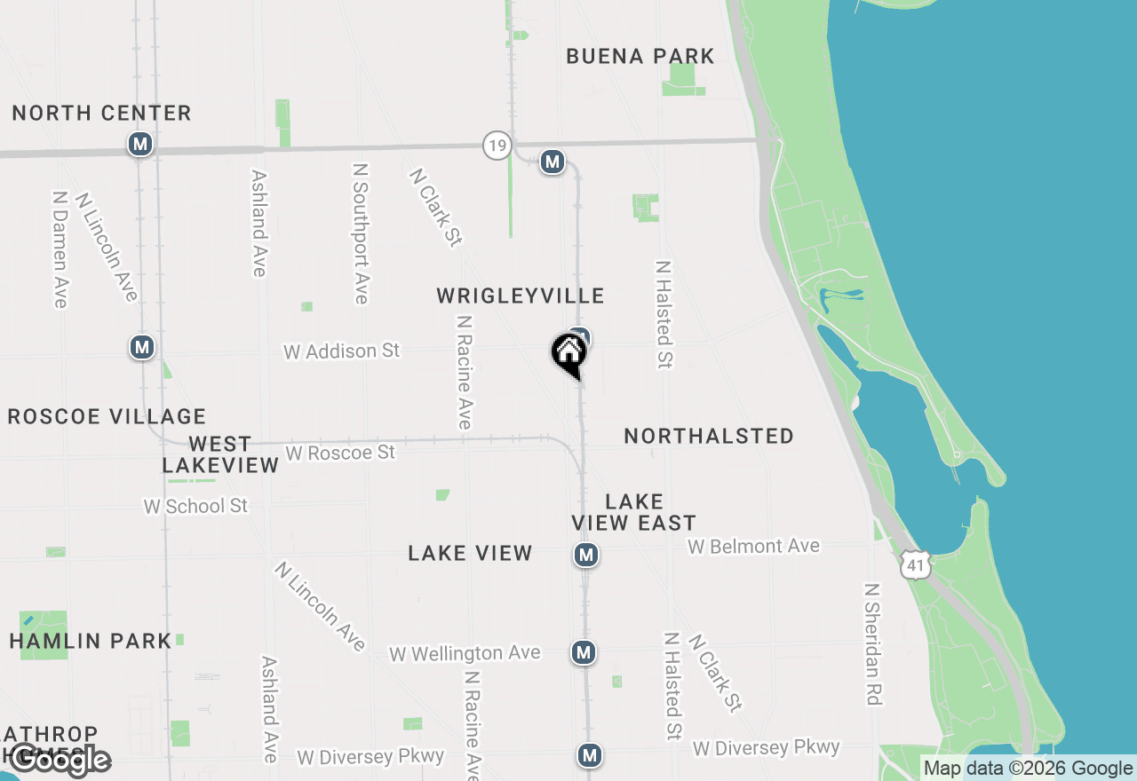 Map of 3505 N Sheffield Avenue #2R, Chicago, IL 60657