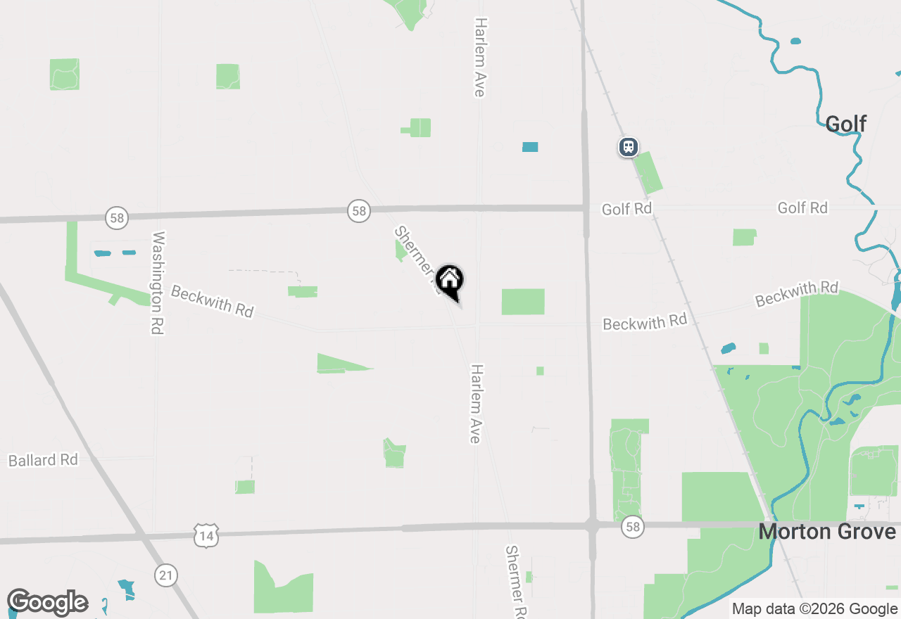 Map of 7300 Ponto Court, Morton Grove, IL 60053