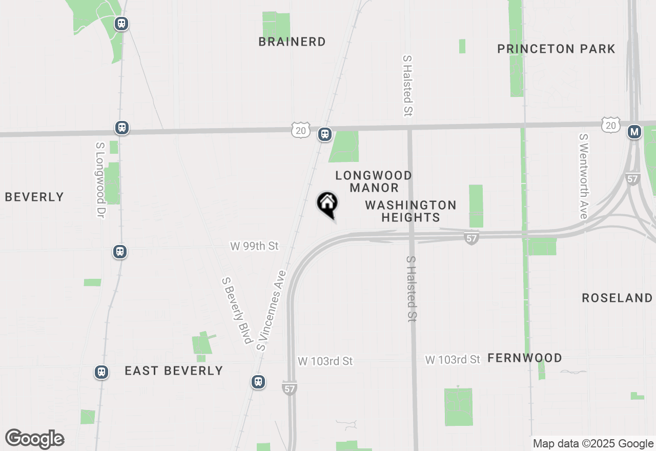 Map of 9813 S Aberdeen Street, Chicago, IL 60643