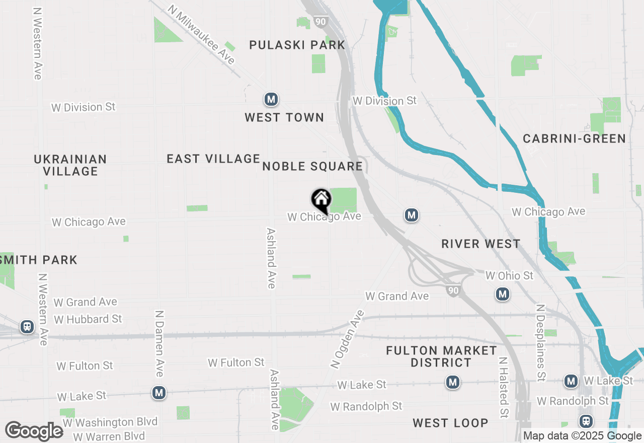 Map of 1419 W Chicago Avenue #1, Chicago, IL 60642