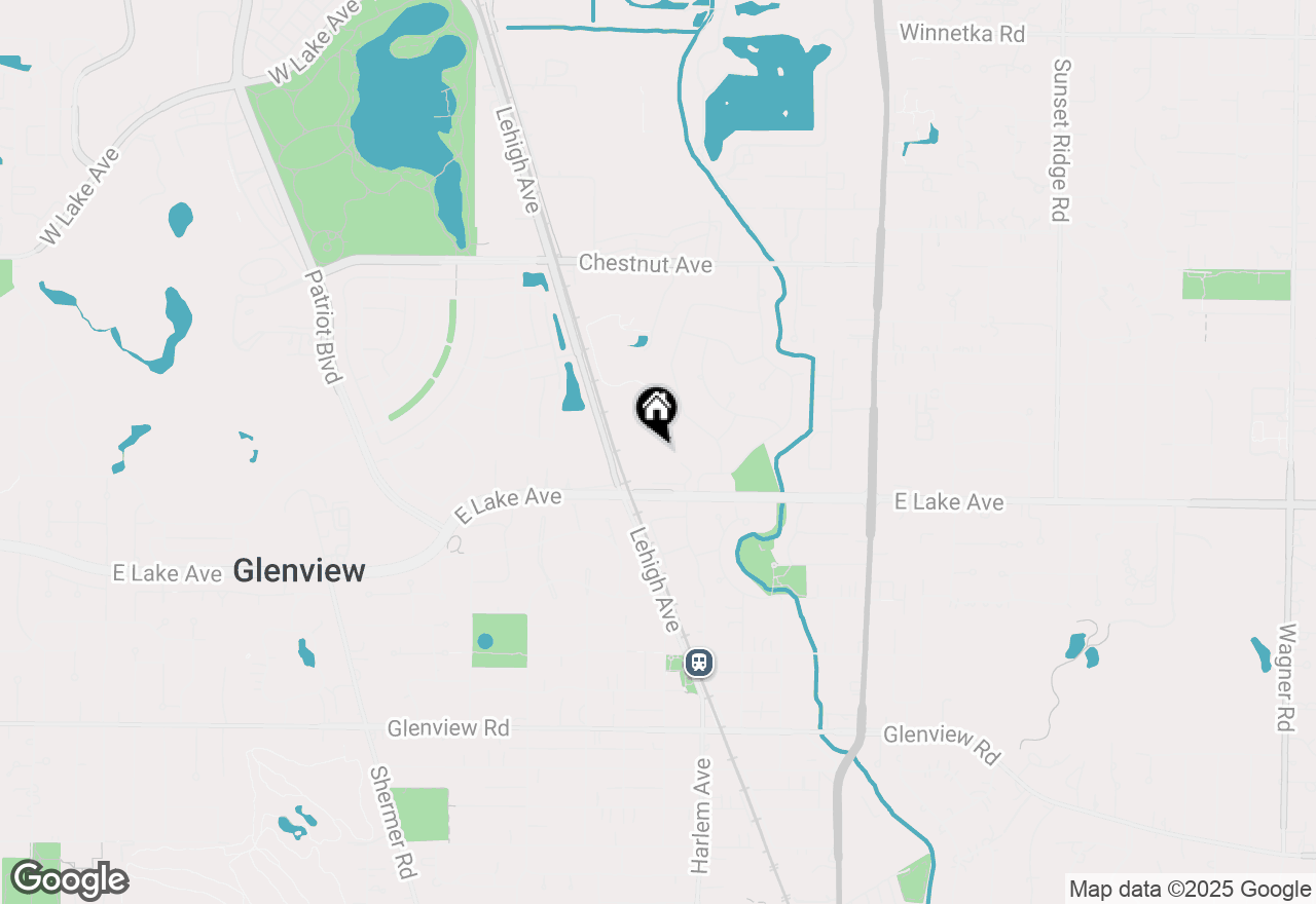 Map of 1900 E Lake Avenue, Glenview, IL 60025