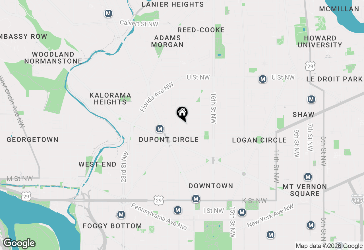 Map of 1601 18th Street Nw #616, Washington, DC 20009