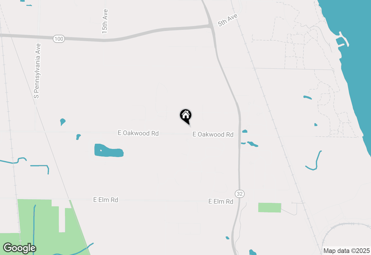 Map of 3702 E Oakwood Rd, Oak Creek, WI 53154