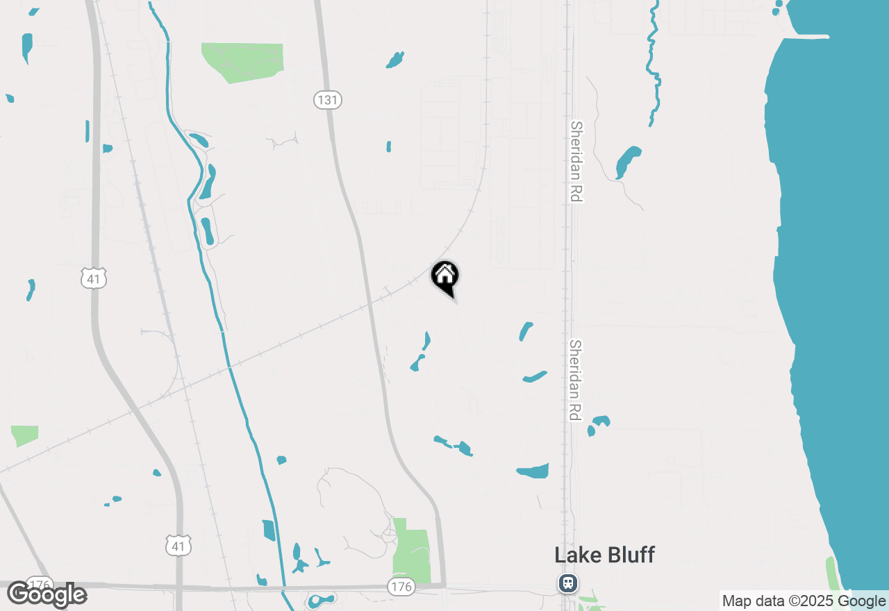 Map of 233 Kohl Avenue, Lake Bluff, IL 60044