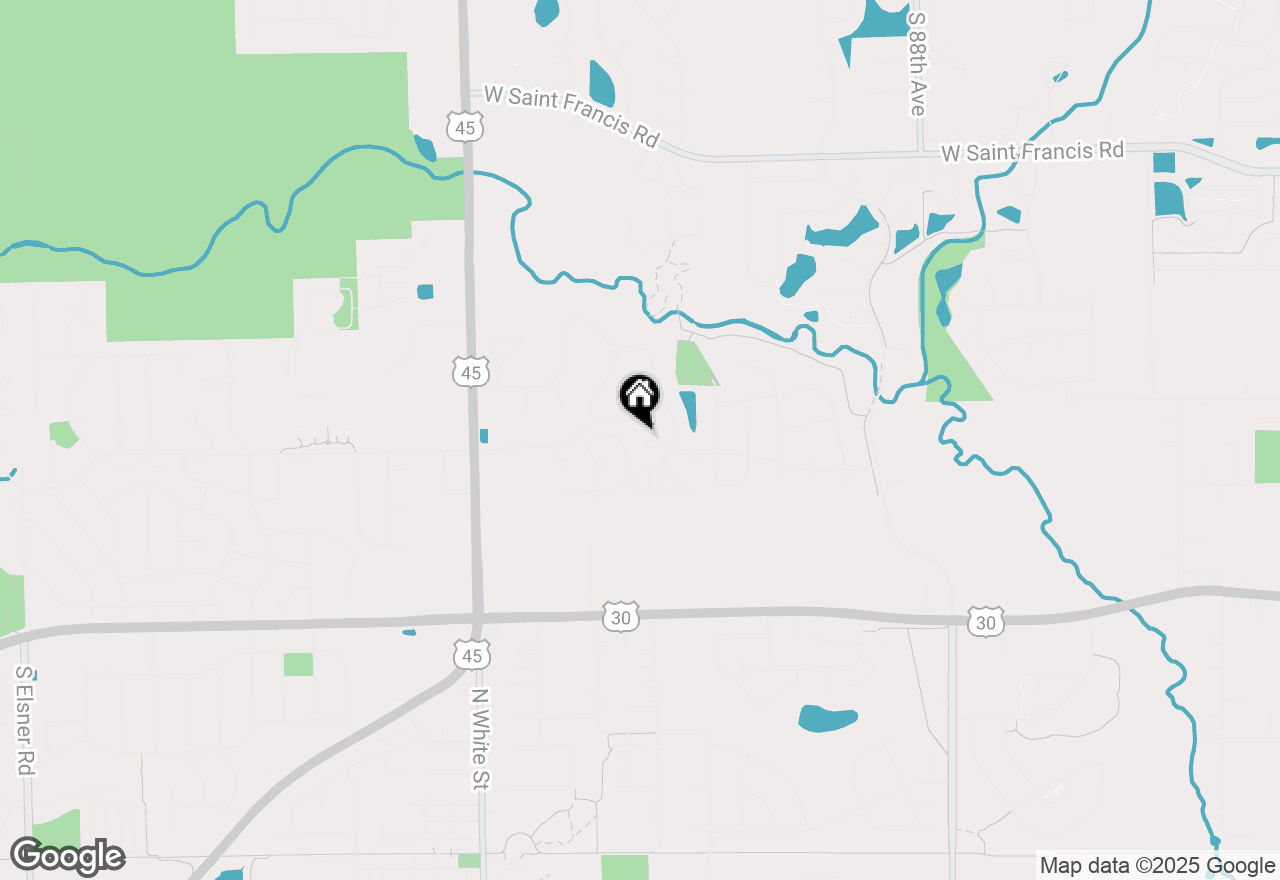 Map of 9293 Vesper Lane, Frankfort, IL 60423