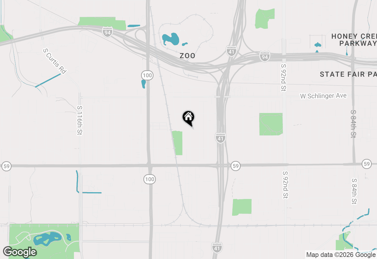Map of 10308 W Washington St, West Allis, WI 53214