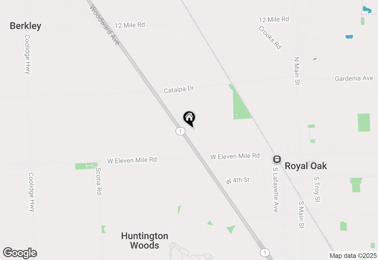 Map of 479 Cambridge Road, Royal Oak, MI 48067