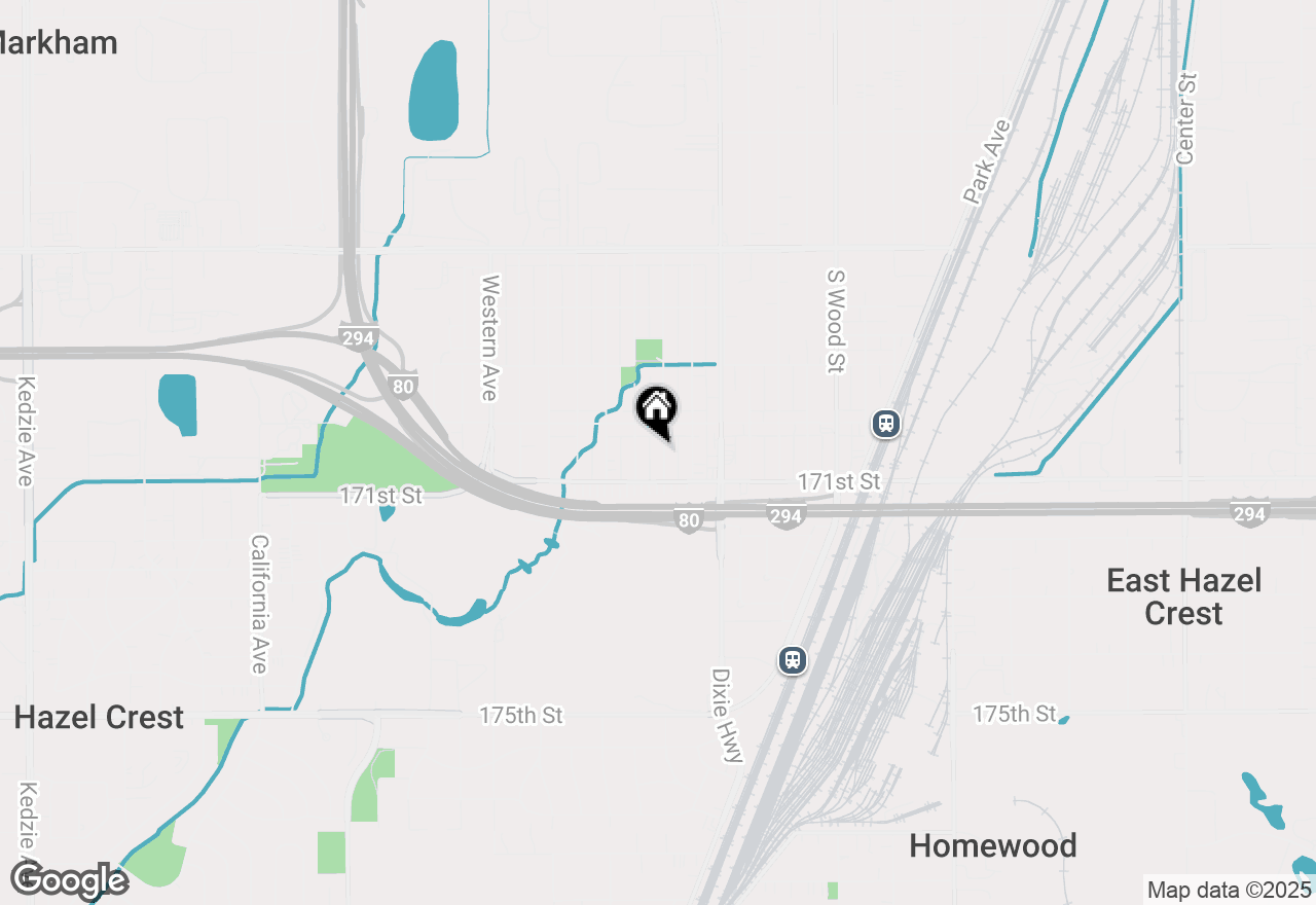 Map of 17046 Bulger Avenue, Hazel Crest, IL 60429