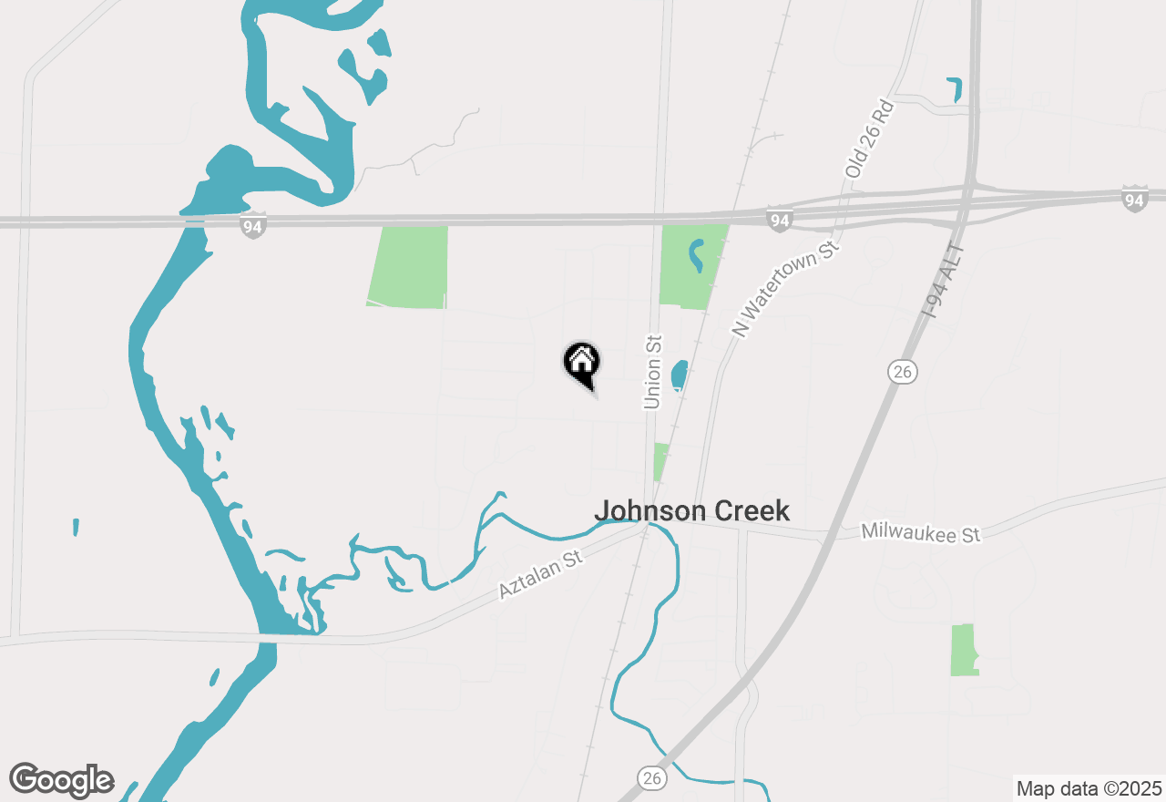 Map of 306 Hillside Cir, Johnson Creek, WI 53038