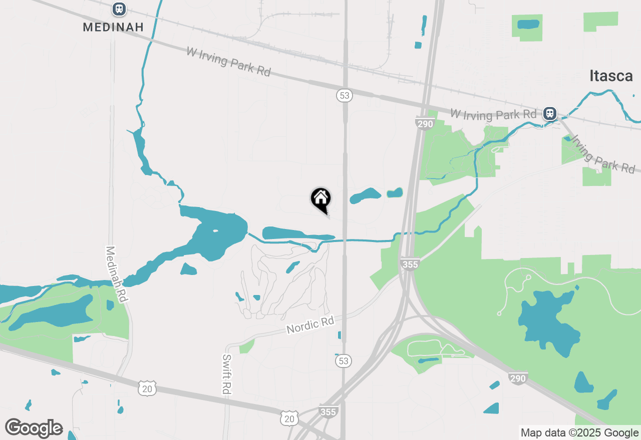 Map of 1260 Medinah Dr, Itasca, IL 60143