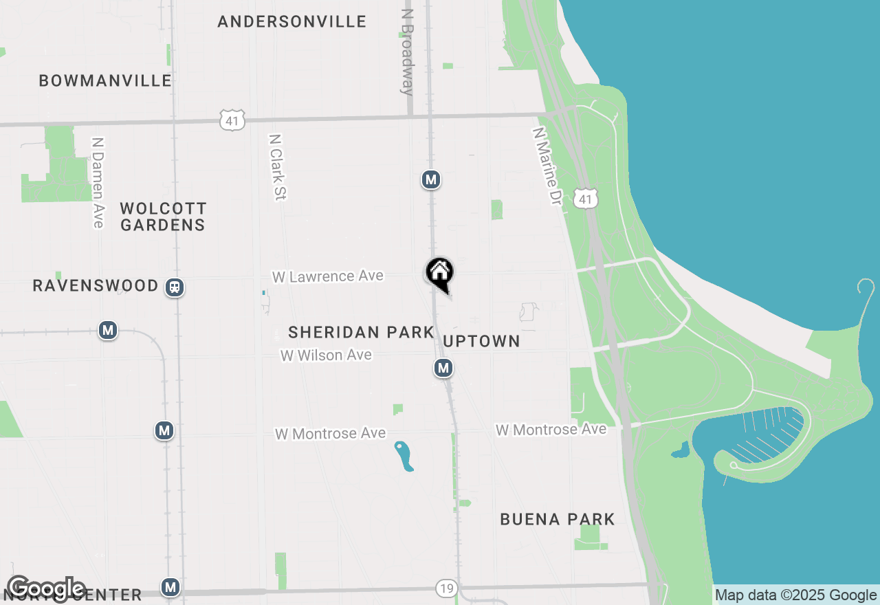 Map of 4716 N Winthrop Avenue #GARDEN, Chicago, IL 60640