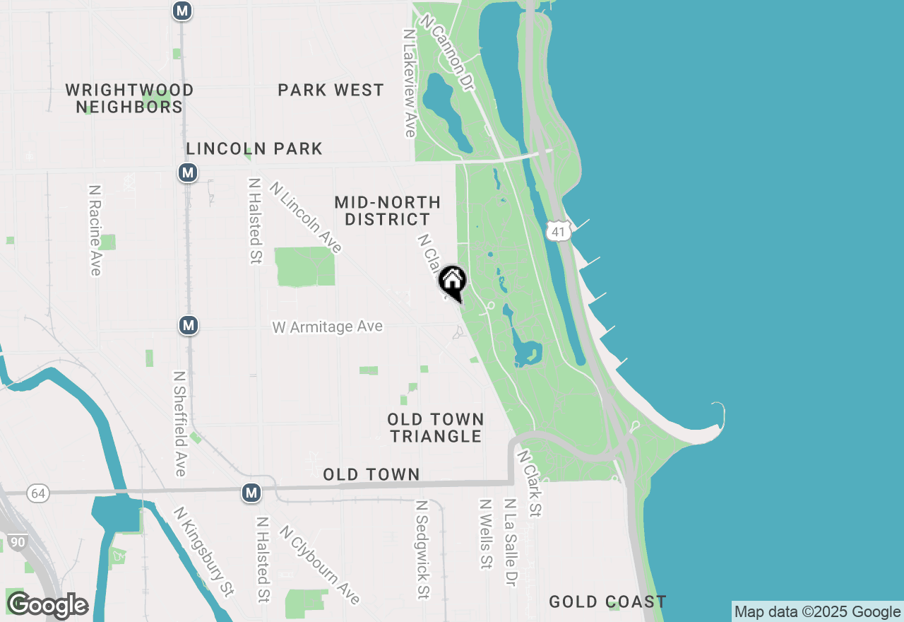 Map of 2020 N Lincoln Park West #4F, Chicago, IL 60614