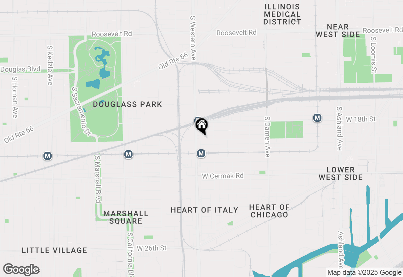 Map of 2340 W 19th Street, Chicago, IL 60608