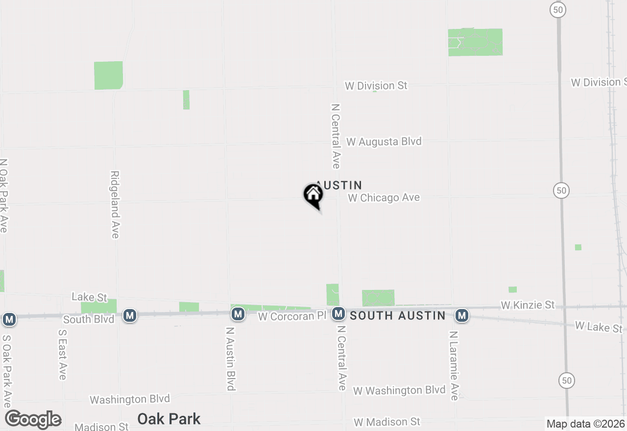 Map of 725 N Waller Avenue #1, Chicago, IL 60644