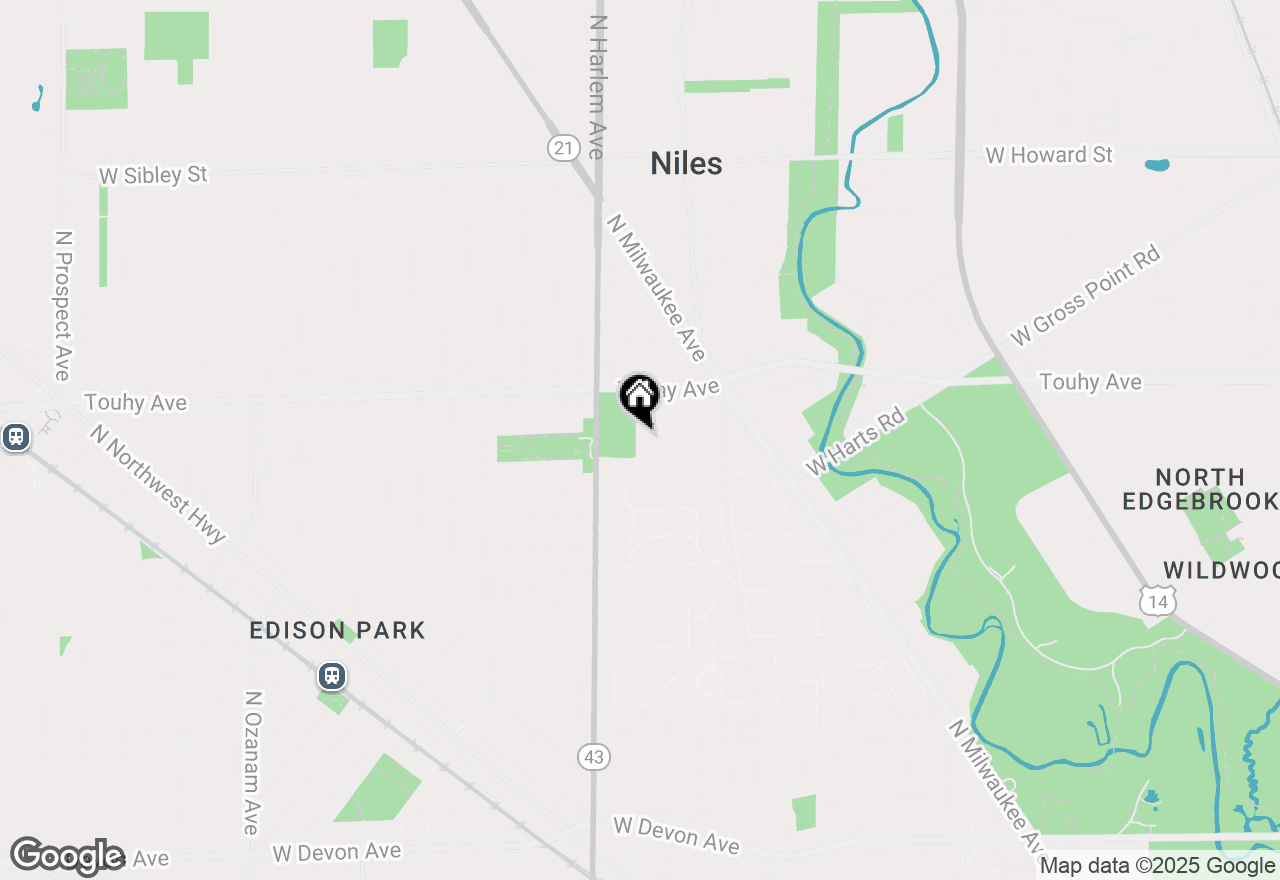 Map of 7071 W Touhy Avenue #307, Niles, IL 60714