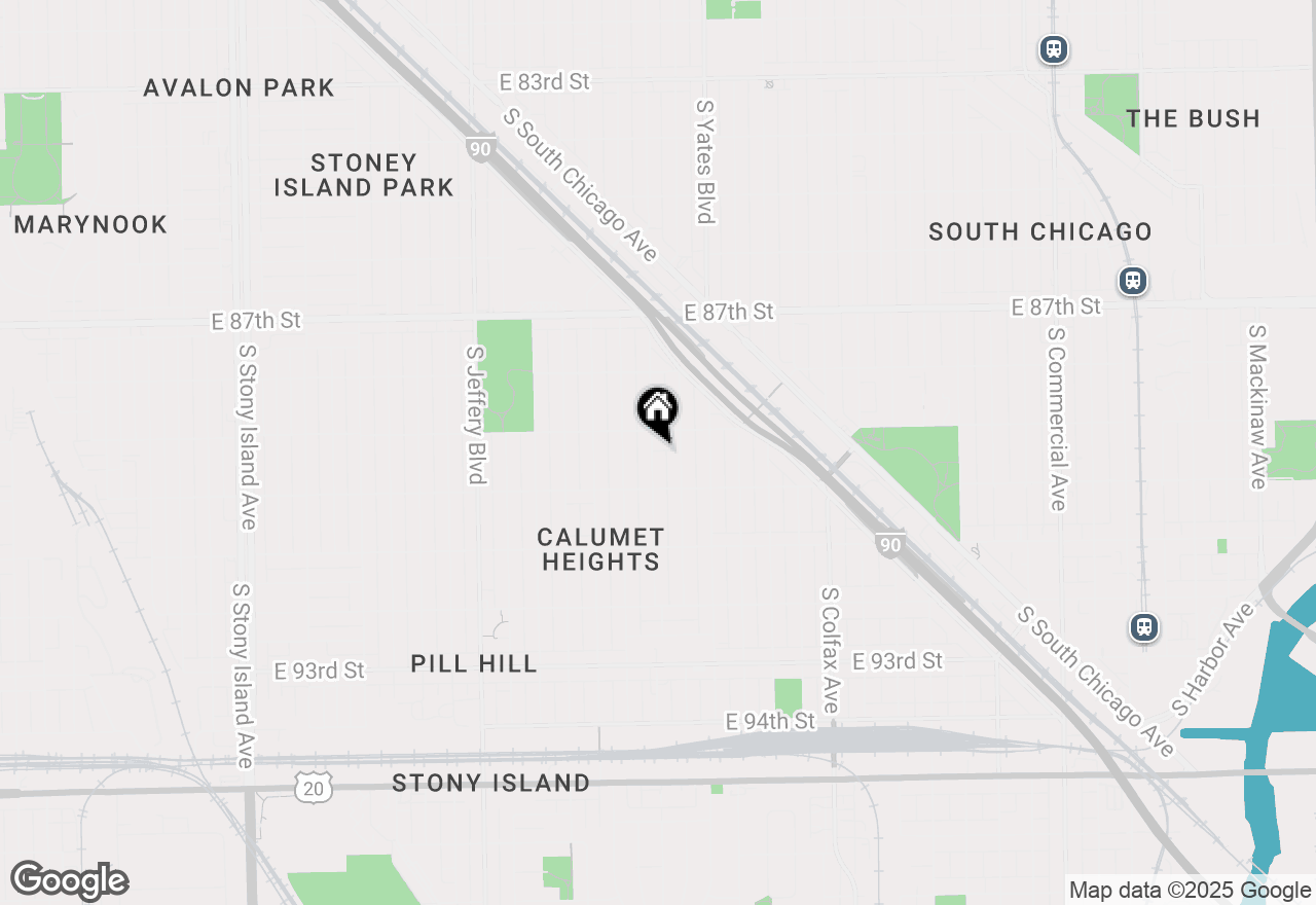 Map of 8921 S Crandon Avenue, Chicago, IL 60617