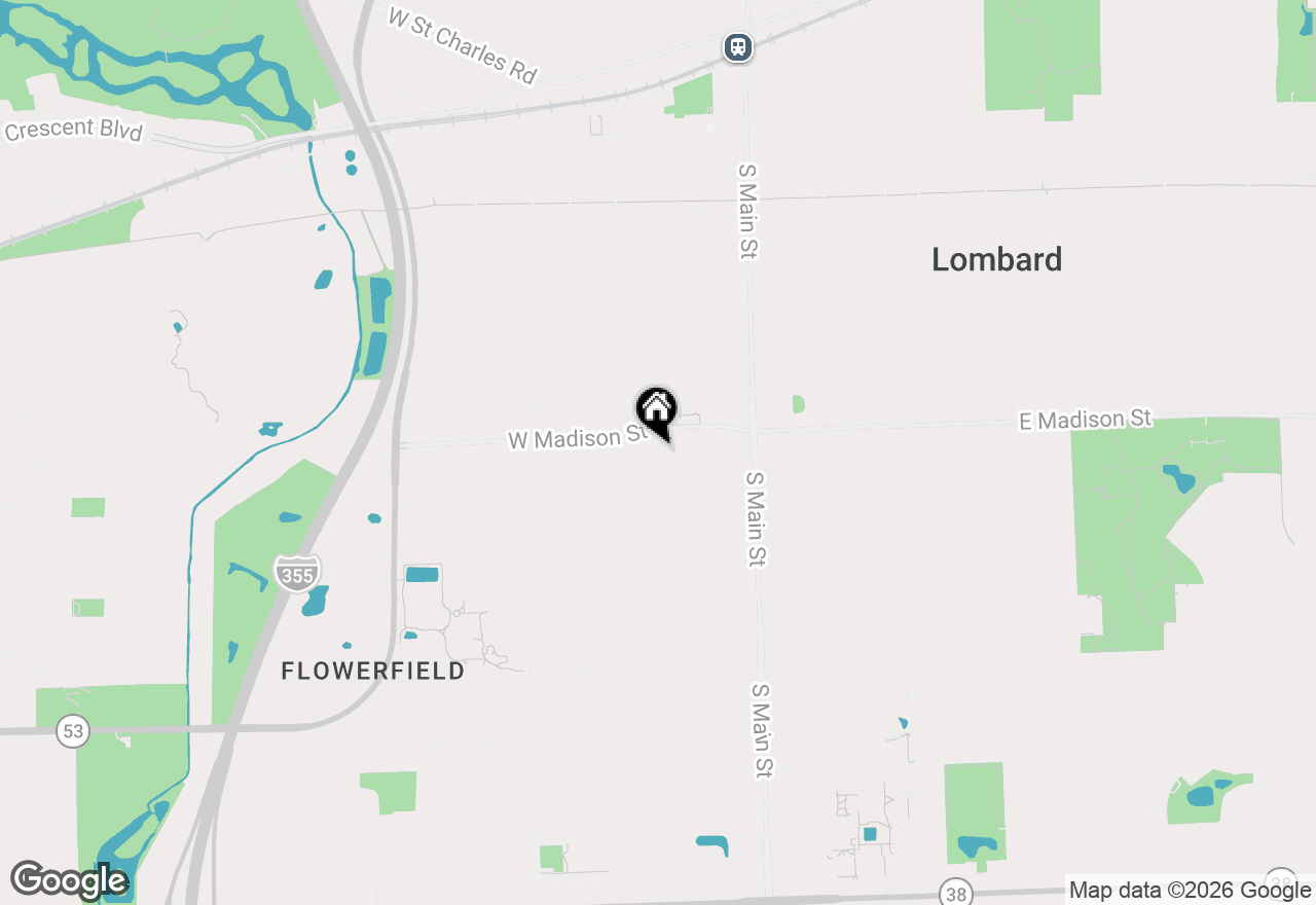 Map of 623 S Green Valley Drive, Lombard, IL 60148