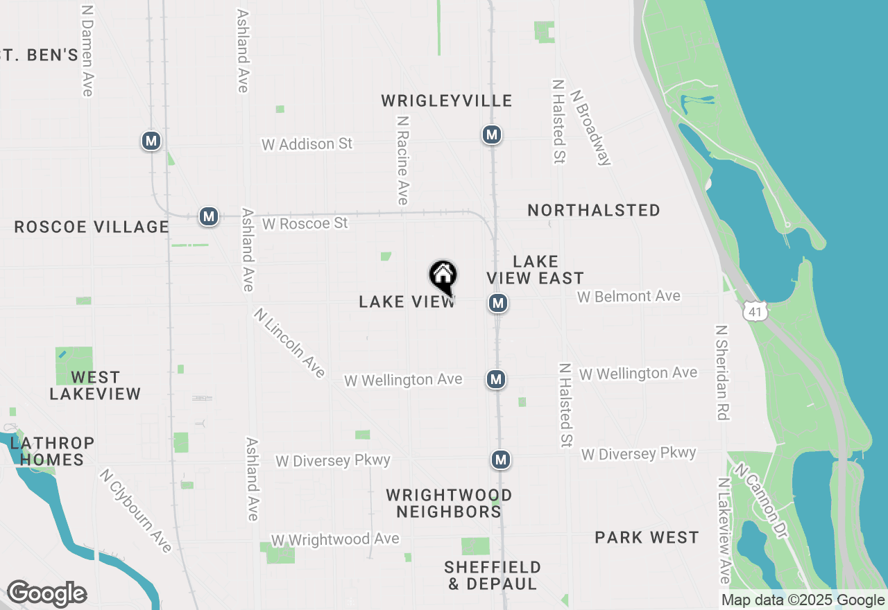 Map of 3158 N Seminary Avenue #4A, Chicago, IL 60657