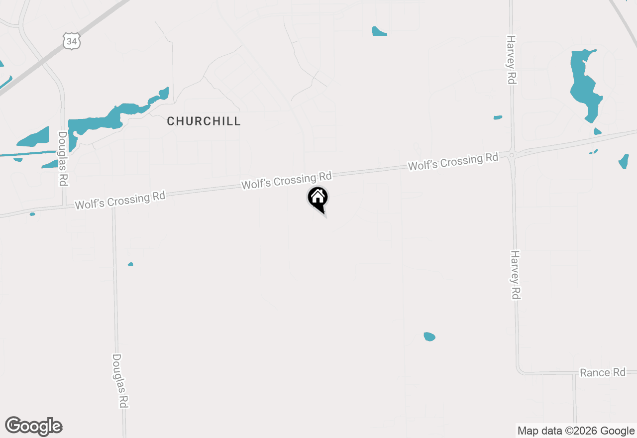 Map of 2301 La Cote Drive, Oswego, IL 60543