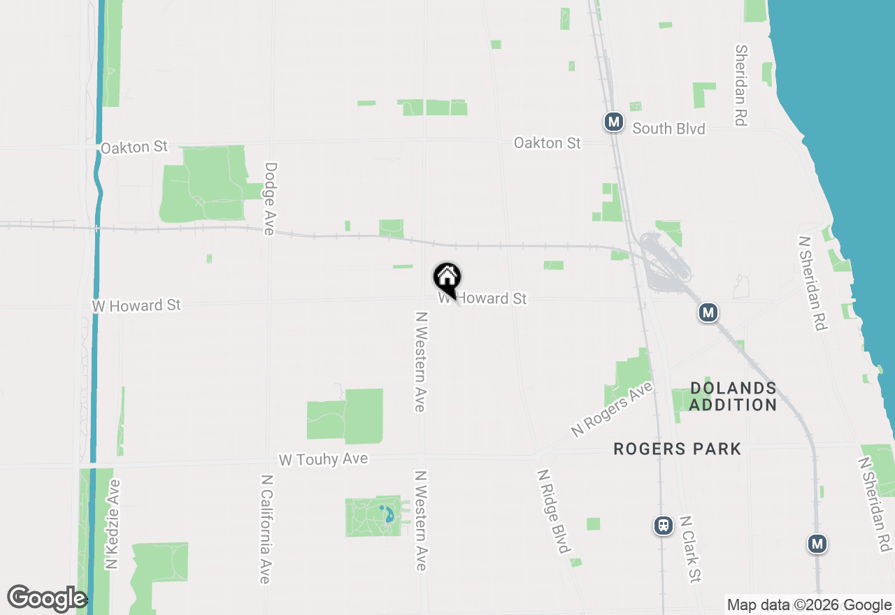 Map of 7555 N Claremont Avenue, Chicago, IL 60645