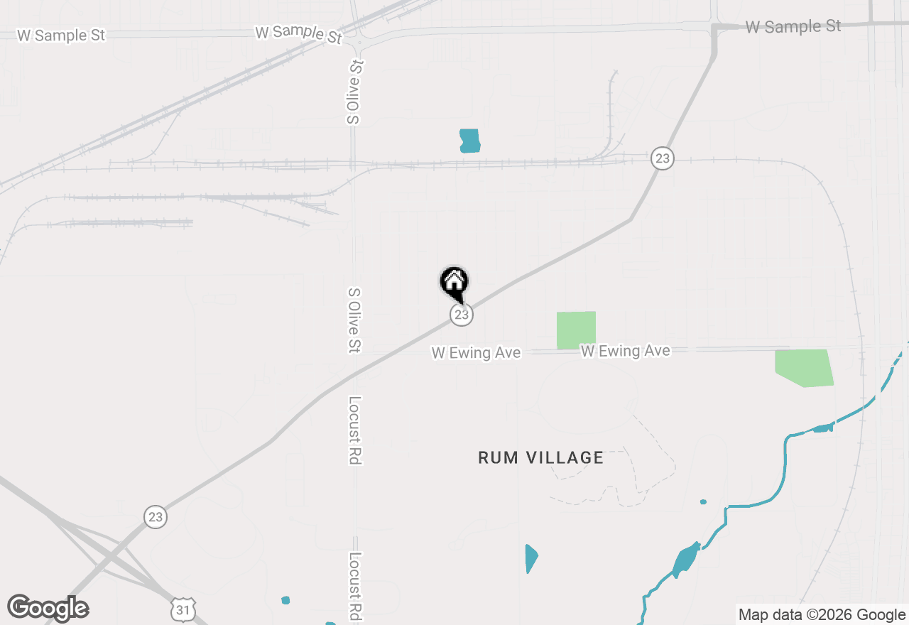 Map of 2005 Prairie Avenue, South Bend, IN 46613