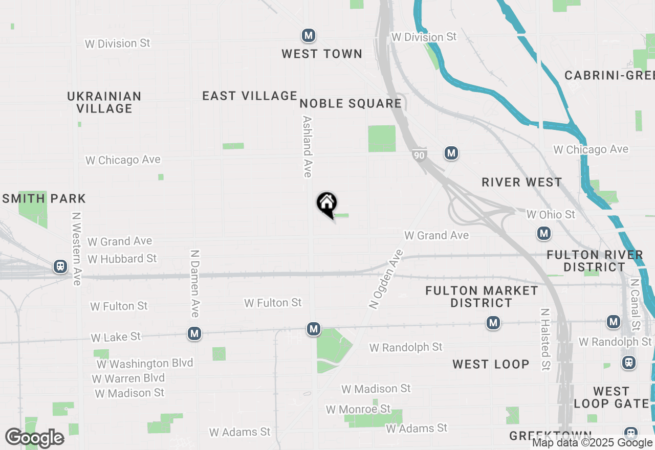 Map of 522 N Armour Street #1, Chicago, IL 60642