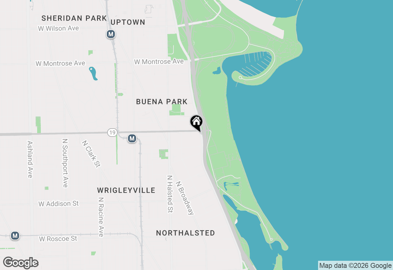 Map of 3950 N Lake Shore Drive #523D, Chicago, IL 60613