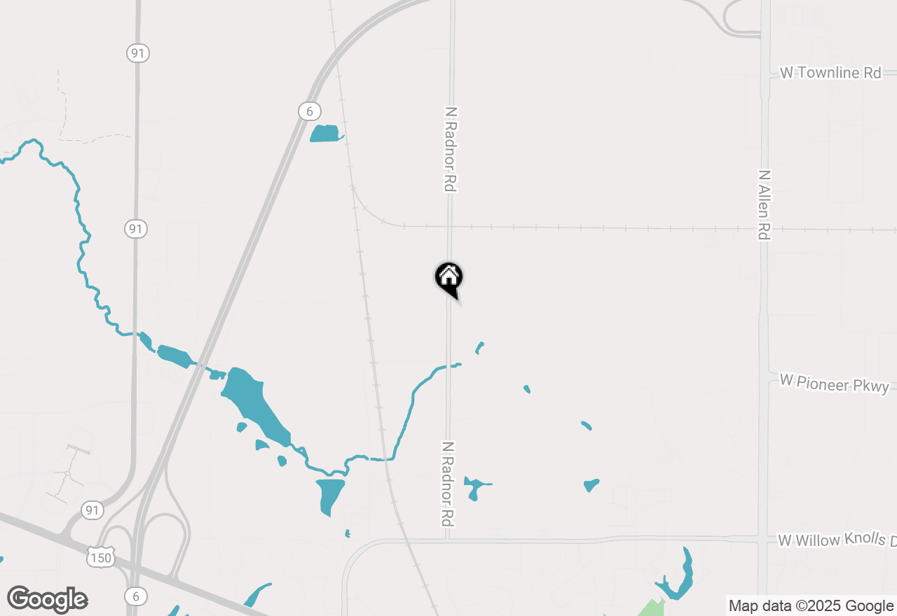 Map of 8200 Radnor Road, Peoria, IL 61615