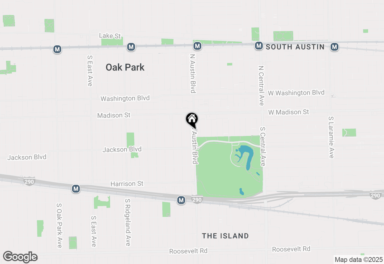 Map of 128 S Austin Avenue #1, Oak Park, IL 60304