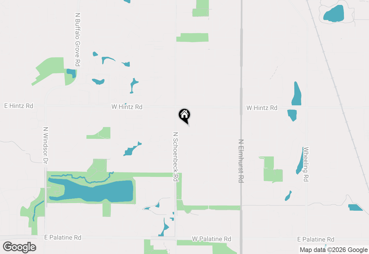 Map of 4 Garden Court, Prospect Heights, IL 60070