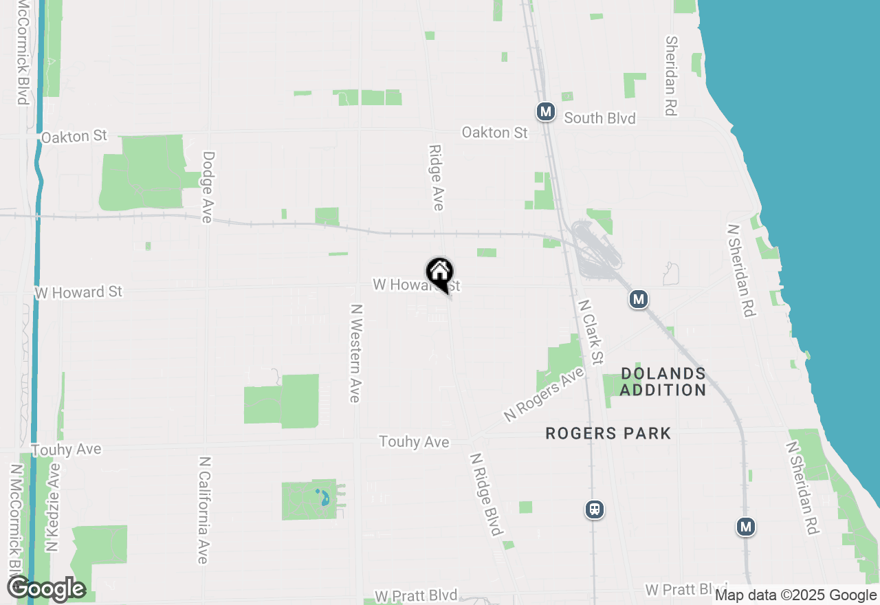 Map of 7530 N Ridge Boulevard #3W, Chicago, IL 60645