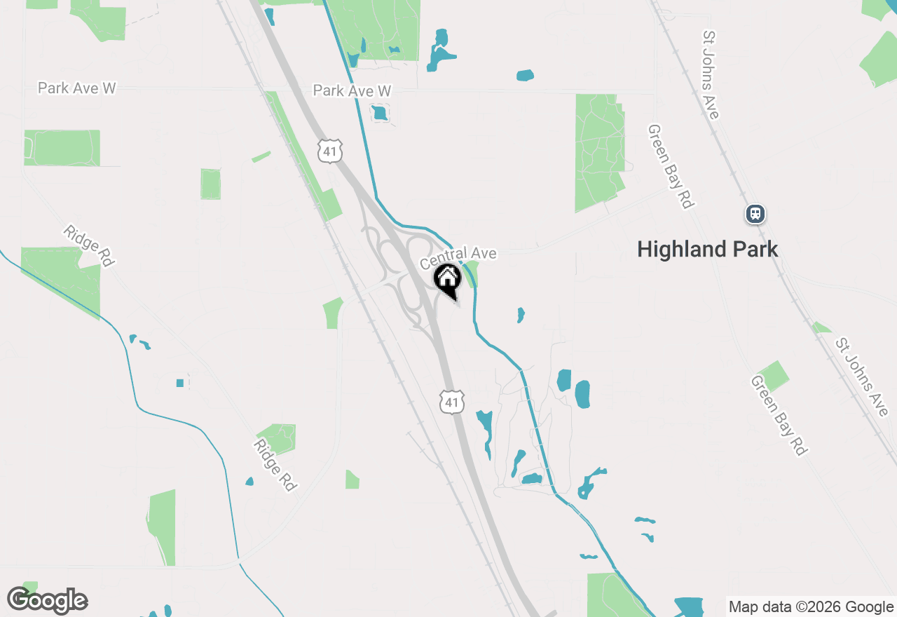 Map of 1444 Deerfield Place, Highland Park, IL 60035
