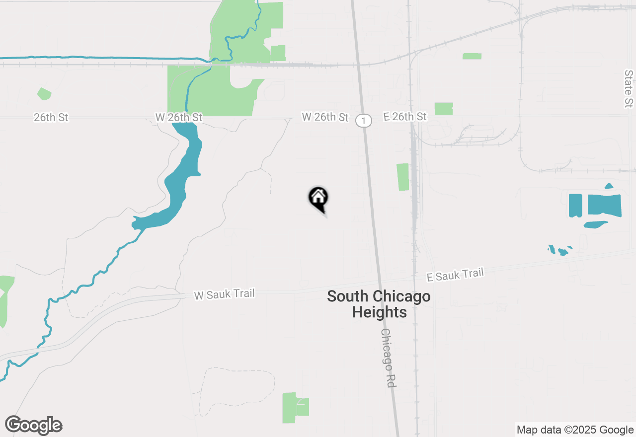 Map of 188 W 29th Place, South Chicago Heights, IL 60411